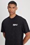 Loose Fit Relaxed Cut Crew Neck 100% Cotton Black T-Shirt - 4