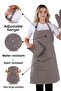 Simple Set of 3 Kitchen Apron Set with Adjustment Hanger (GLOVES, GRIPS)
