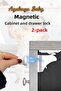 - Magnetic Hidden Cabinet Lock - 2 Lock 1 Key