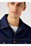 Navy Blue Men's Denim Jacket W4MJ73401 124MJ Jean Jacket - 2