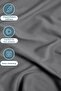 Fitted Sheet 100% Cotton Single and Double - Combed Cotton Fabric Luxury Comfort Softness and Durability - 2