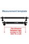 Fraction Furniture Metal Handle Kitchen Drawer Cabinet Cupboard Door Handles Handle Handle 192 mm Black 192 Cm. - 5
