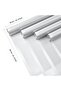 Silver Floral Wrapping Paper with Silver Edge 20 Pcs, Waterproof Matte Transparent Bouquet Wrapping Paper, 58X58 cm - 2