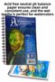 Watercolor Block Paper with Wire A5 210Gr 20 Sheets Textured Shading Sanding 24 Colors Aquarell Kuruboy - 5