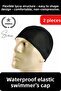 2 Pack Waterproof Cloth Cap Lycra Swimmer Sea Pool Elastic Unisex Ear Protection Suitable for Every Hair