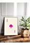 Ace of Spades - Pink One Piece Wooden Framed Painting - 2