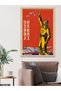 Woman and Airplane One Piece Wooden Framed Painting