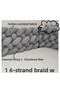 Knitted Protection 360 Cm 6-Piece Knitted / 60x120 Mother's Side Park Crib - Mattress Protector - 7