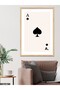 Black Mug Ace One Piece Wooden Framed Painting