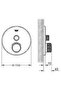 Grohtherm Smartcontrol Double Valve Flow Control, Built-In Thermostatic Shower Faucet - 29119A - 2