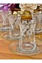 Heybeli 12-Piece 6-Person Genuine Gilded Lace Tea Set Gift Luxury for Dowry