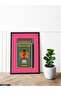 Colorful Portrait Patterned Safety Matches One Piece Black Wooden Framed Painting - 2