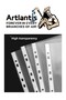 A3 Pocket File Upright 30-Piece Transparent Foy File 1 Pack Office School Desk Side Perforated Pocket File - 2