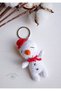 Snowman Themed Handmade Amigurumi Knitted Keychain Cute and Original Designs