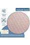 Fiber Lined PVC Tablecloth 100x140cm Erasable Liquid Proof Stain Resistant Diamond Patterned Pink - 3
