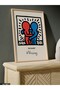 Keith Haring Best Buddies One Piece Wooden Framed Painting - 3