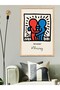 Keith Haring Best Buddies One Piece Wooden Framed Painting - 4