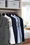 10 Pcs Household 48 cm Black Plastic Coat Hanger Suit Hanger Clothes Hanger - 2