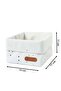 Organizer Basket Baby Cosmos White Organic Cotton 15X17 cm - 2