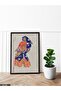 Traditional Costume Figure Illustration One Piece Black Wooden Framed Painting - 2