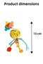 Educational Popit Snap and Go Baby Keychain - Educational Keychain Toy for Hand and Eye Coordination - 4