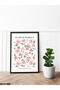 Flower Market Written One Piece Black Wooden Framed Painting - 2