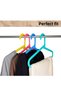 24 Pieces Plastic Children's Hanger, Baby Hanger, Clothes Hanger, Colorful Hanger, Slim Hanger - 5
