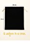 10 Pieces Black Raw Cloth Pouch with Drawstring - Bag-Organizer-Organizing-Storeage Pouch - 2