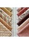 60 Pieces 20X20 cm 100% Cotton Eco Satin Patchwork Fabric Set – Vintage Floral Pattern - 7