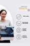 Striped Cotton Satin Double Duvet Cover Set with Elastic Sheets Hotel White Color Micro Luxury - 8