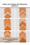 100% Cotton Satin Patchwork Fabric Set – 35 Pieces 20×20 Cm, Colored Pieces - 7
