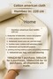 American Cloth Fabric - Raw Cloth Fabric - Punch Fabric - Throw Pillow-Table Cover - Runner-Lining-Upholstery Beige - 2