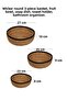 Home Decorative Natural Hand Knitted Wicker Round 3-Piece Basket, Towel Holder, Bathroom Organizer Black - 3