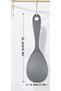 22.5cm Hard Tip Silicone Mixing Spoon, Rice Spoon Non-Stick Pan Non-Scratch 3 Color Options - 3
