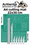 Cutting Mat A4 Kretuar Set and Steel Cevel 30 cm 1 Piece 22X30 cm Double Sided Drawing Mat Cutting Mat K