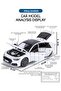 Audi A7 Diecast Model Car Grey Doors Trunk Hood Openable Audi Sport Collectible Car - 3