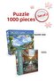 1000 Pieces of 2 Puzzles - Seaside Scenery and Amsterdam