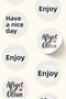 Bon Appetit Written Sticker Restaurant Food Takeout Shipping Packaging Label - 4X4Cm 70 Pieces - 5