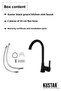 Grozni Komple Black Open-Close Kitchen Sink Faucet with 2 Years Warranty - 5