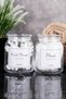 2-Piece Glass Cotton Set, Cotton Swabs and Cotton Organizing Set, Storage Container, Bathroom Set