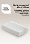 Orthopedic Visco Pillow Neck Alignment Single-Sided Visco Pillow Super Soft [2 Pieces] (Medium Soft) - 4