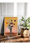 Flower Bouquet in a Vase Single Piece Wooden Framed Painting - 2