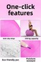 65 cm Pilates Ball and Pump Set |   Suitable for Height 155-170 cm Durable Anti-Slip Pink - 3
