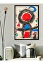 Colorful Figures One Piece Black Wooden Framed Painting