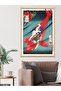 Koi Fish and Child One Piece Wooden Framed Painting