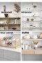 Kitchen Transparent Shelf Liner Transparent Shelf Cover Non-Slip Cabinet And Drawer Interior Protective Cover-45x300cm - 4