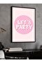 Lets Party One Piece Black Wooden Framed Painting - 3