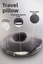 Orthopedic Travel Pillow - Visco Travel Neck Pillow - Orthopedic Neck Support [Anthracite] - 5