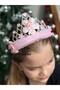 Kuromi Special Birthday Princess Concept Queen Children's Crown with Stones and Flowers Pink - 3