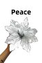 Silver Off-White Mistletoe 21 cm Velvet Glitter Sequin Christmas Pine Tree New Year Artificial Flower Decor - 2